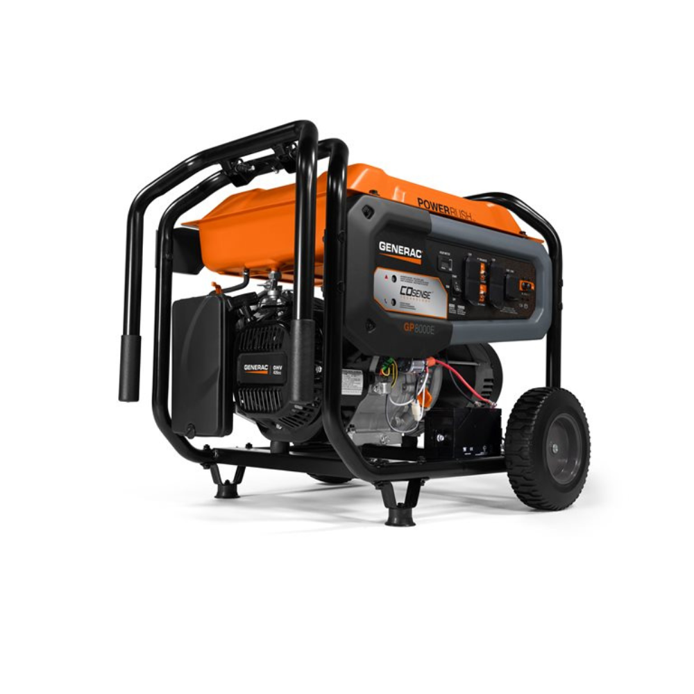 Generac 8,000-Watt Electric Start Portable Generator With COSENSE Technology from GME Supply